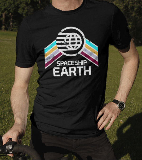 Spaceship Earth Retro T-Shirt