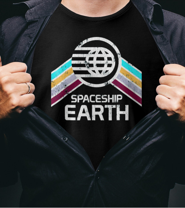 Spaceship Earth Retro T-Shirt