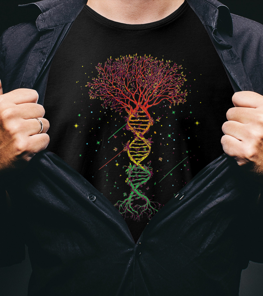 DNA Tree Of Life Genetics Biologist Science Nature T-Shirt