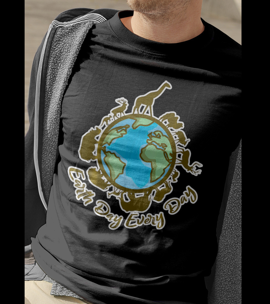 Earth Day Every Day With Animal World T-Shirt