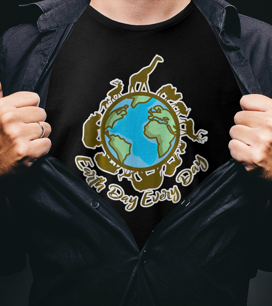 Earth Day Every Day With Animal World T-Shirt