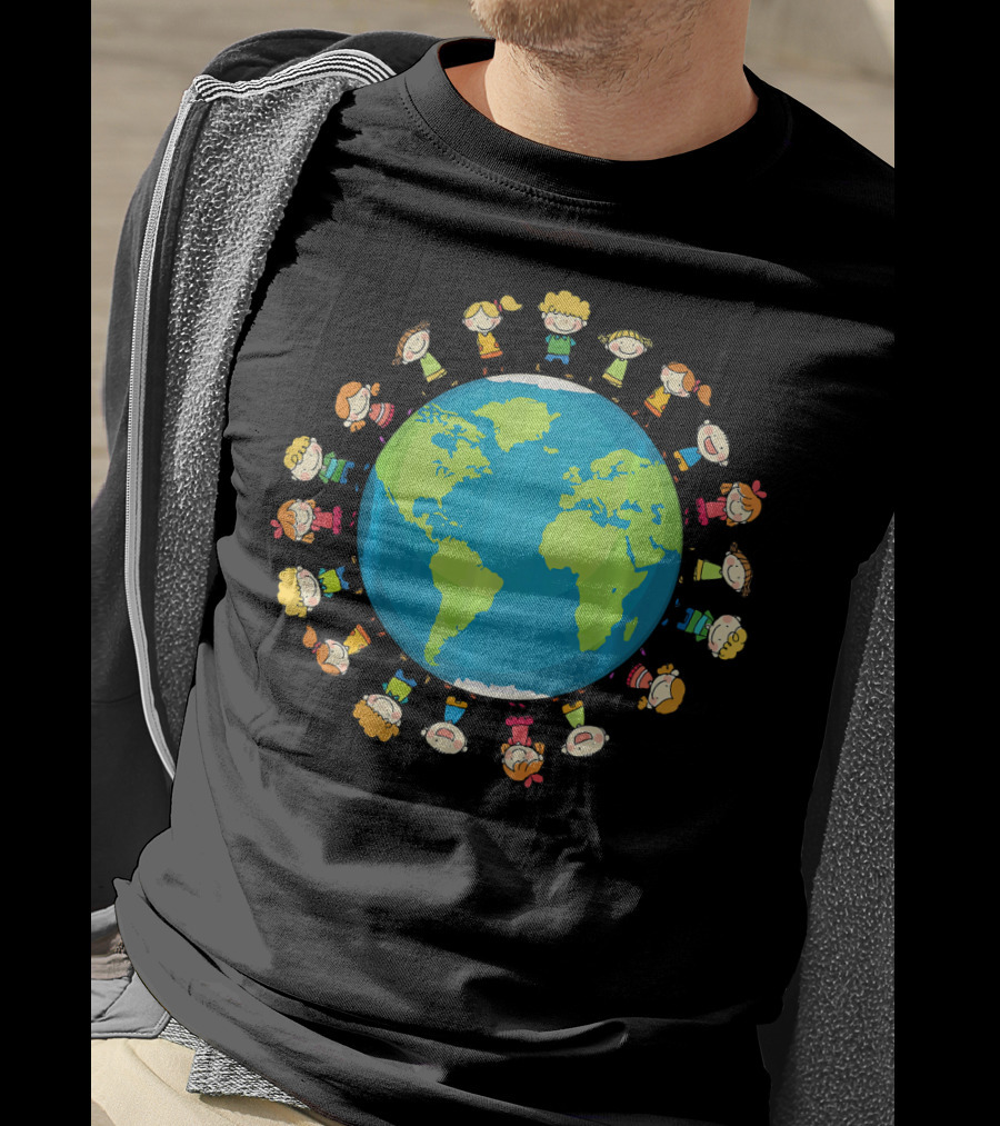 Kids Around The World Global Unity Climate Awareness T-Shirt