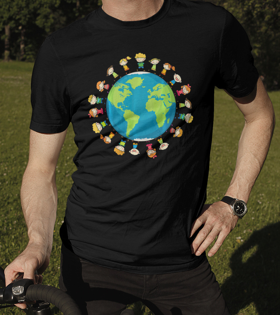 Kids Around The World Global Unity Climate Awareness T-Shirt