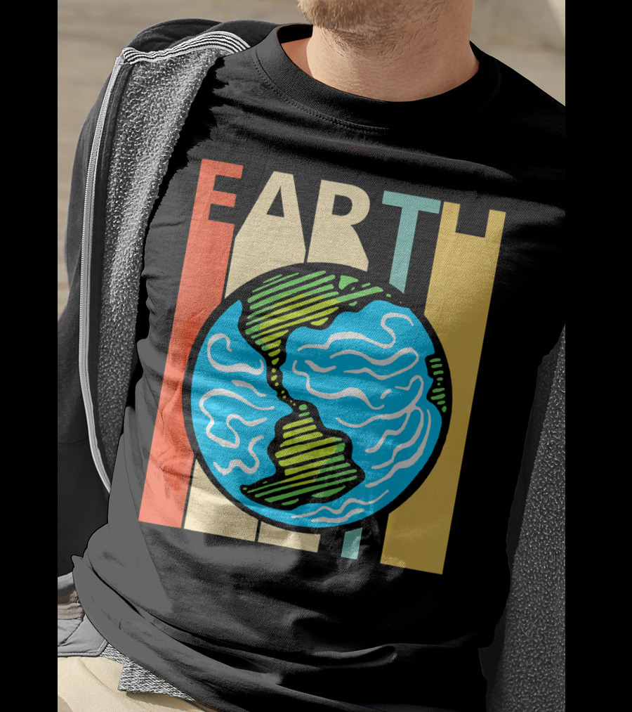 Earth Vintage Retro Planet Earth Astronomy T-Shirt
