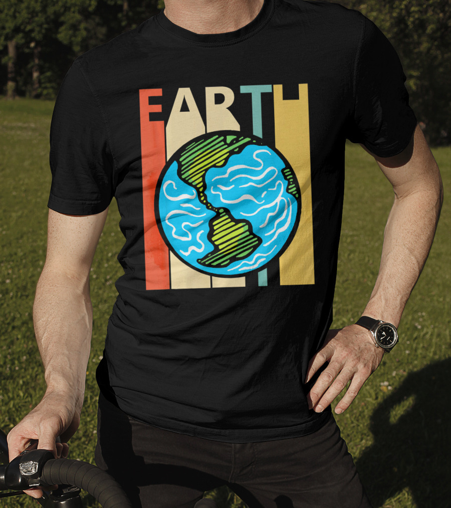 Earth Vintage Retro Planet Earth Astronomy T-Shirt