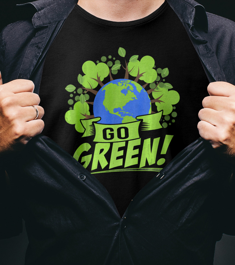Go Green Earth Day Save Recycling T-Shirt