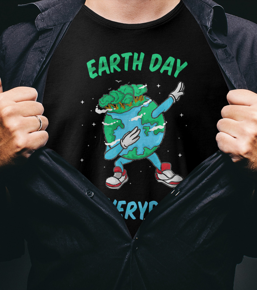 Earth Day Everyday Dabbing World Environ Planet Dance T-Shirt
