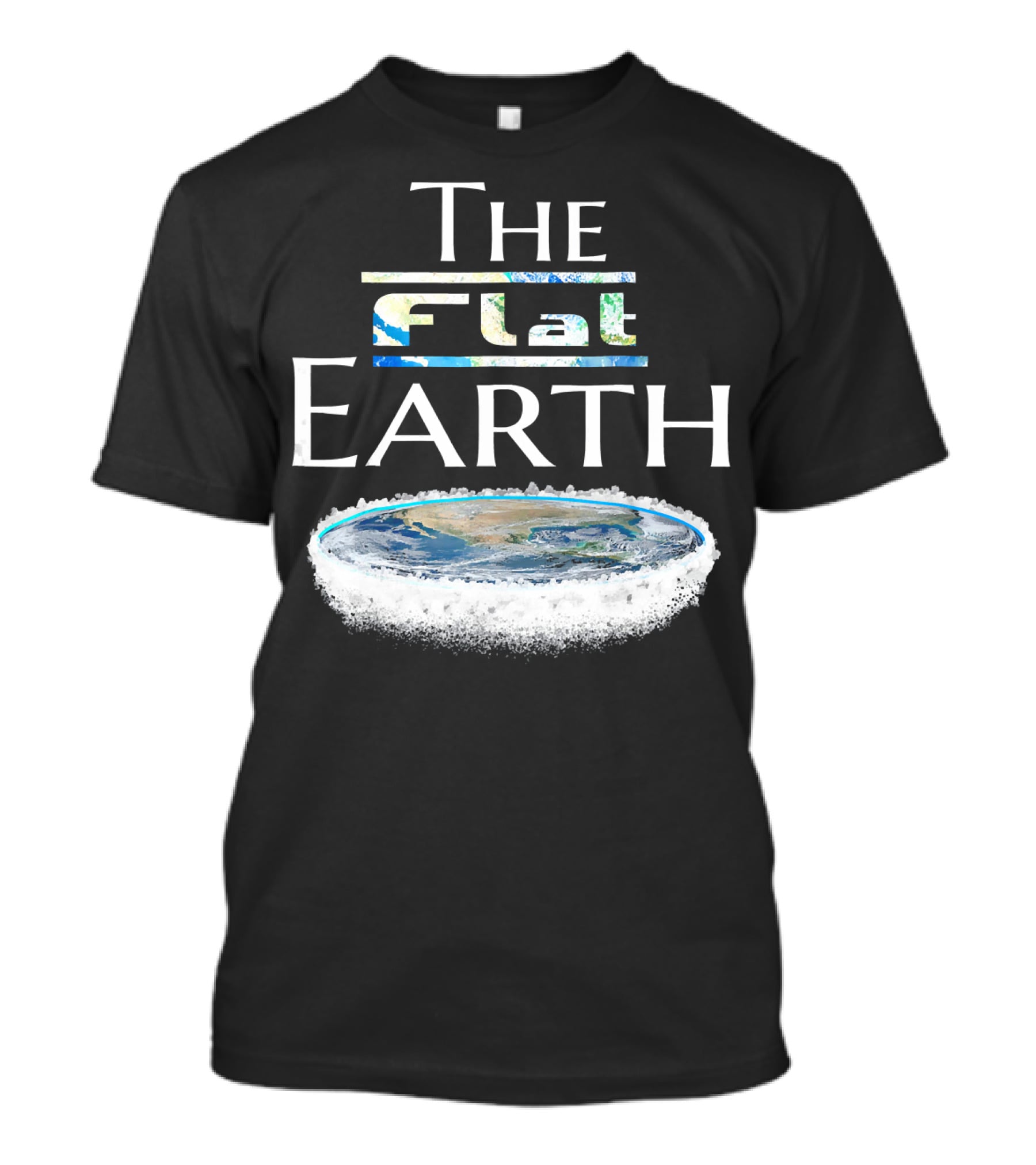 The Flat Earth Conspiracy Map T-Shirt