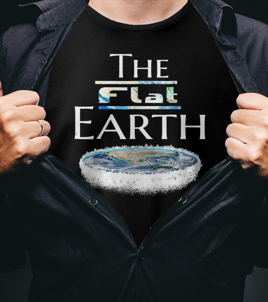 The Flat Earth Conspiracy Map T-Shirt