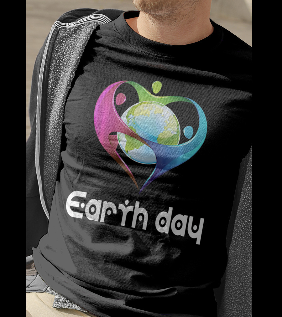 Earth Day Heart Globe Unity T-Shirt