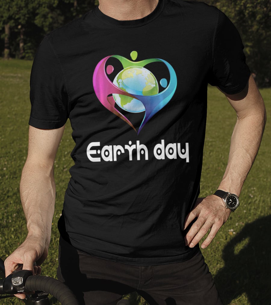 Earth Day Heart Globe Unity T-Shirt
