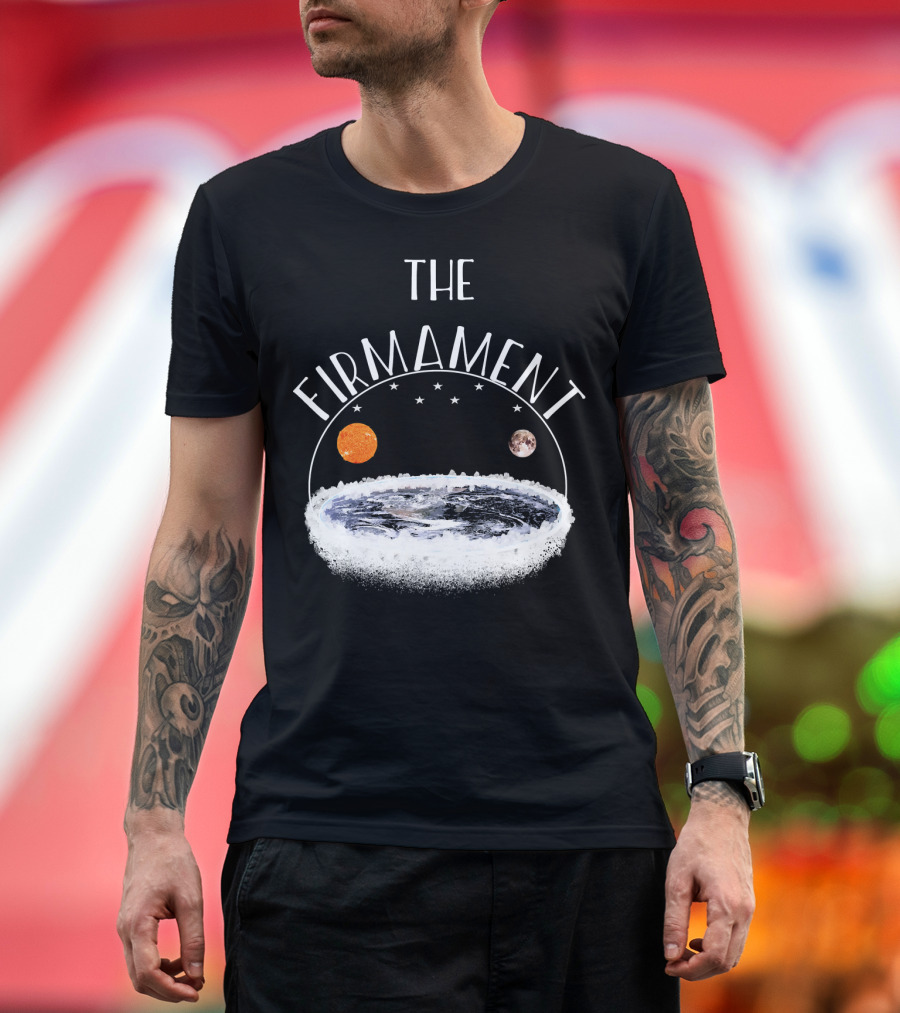 The Firmament Dome Flat Earth Society Sun Moon Stars T-Shirt