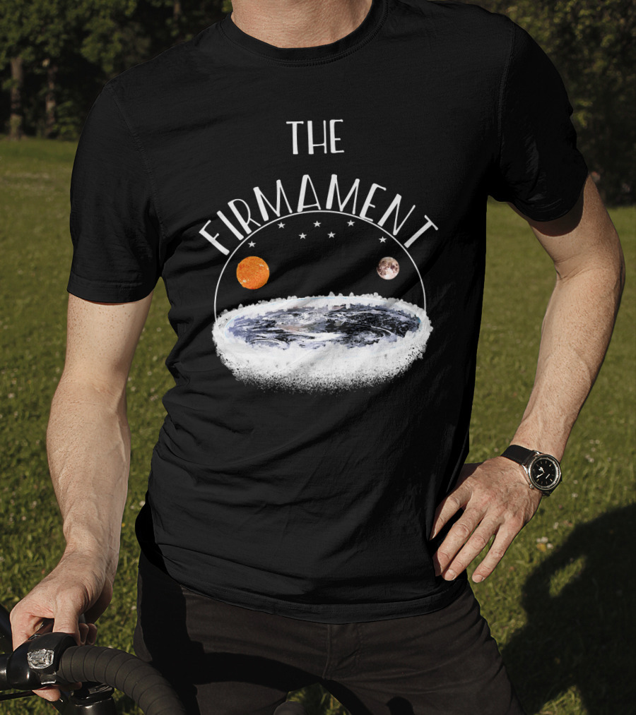 The Firmament Dome Flat Earth Society Sun Moon Stars T-Shirt