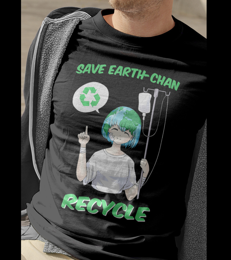 Save Earth-chan Recycle Earth Day T-Shirt