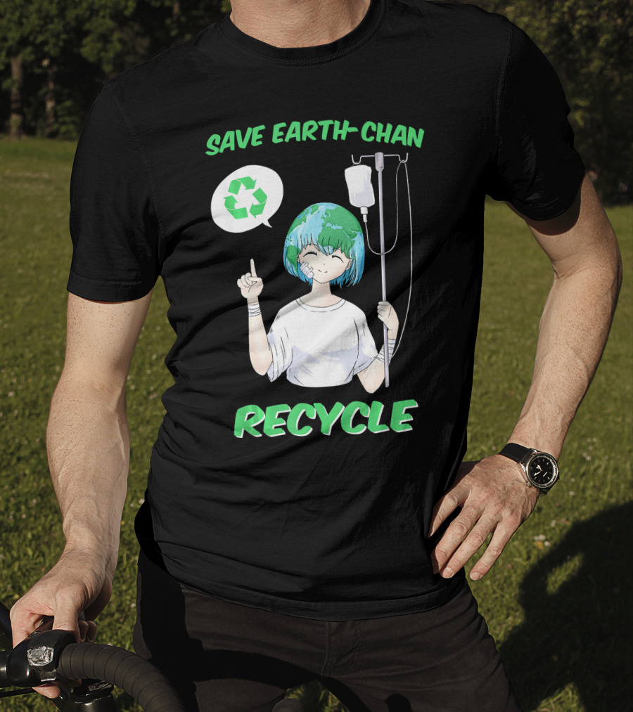 Save Earth-chan Recycle Earth Day T-Shirt