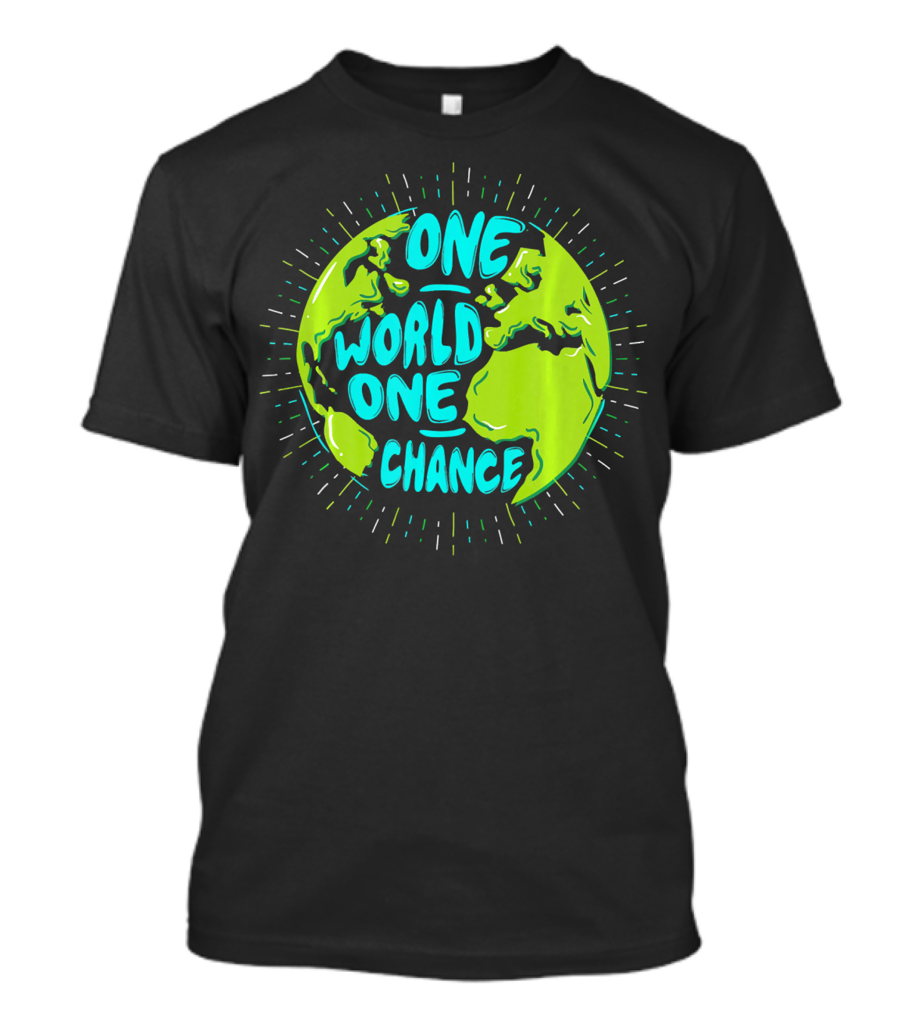 One World One Chance Planet Earth Climate Protection T-Shirt