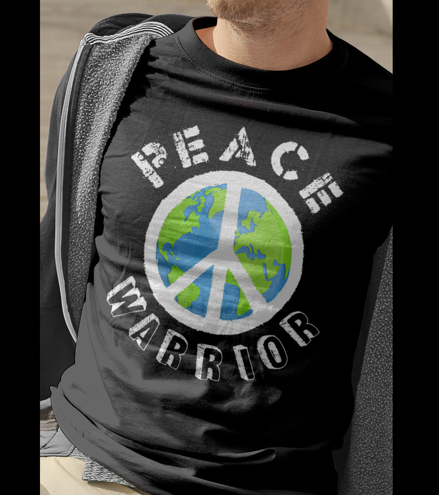 Peace Warrior Earth World Peace T-Shirt