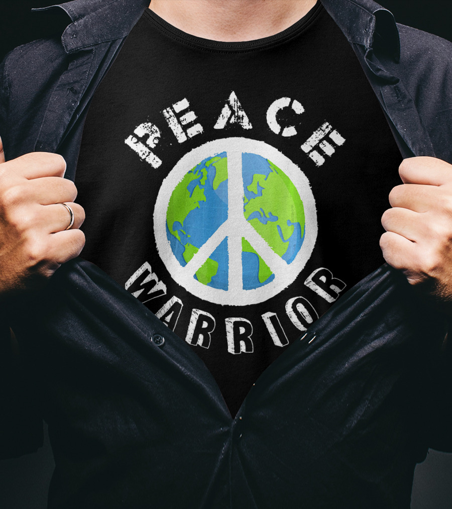 Peace Warrior Earth World Peace T-Shirt