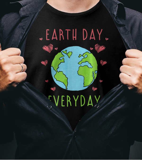 Earth Day Everyday Hearts Recycle T-Shirt
