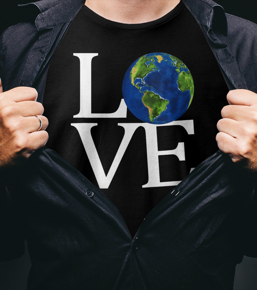Love Earth Day Environmental Recycling Earth T-Shirt