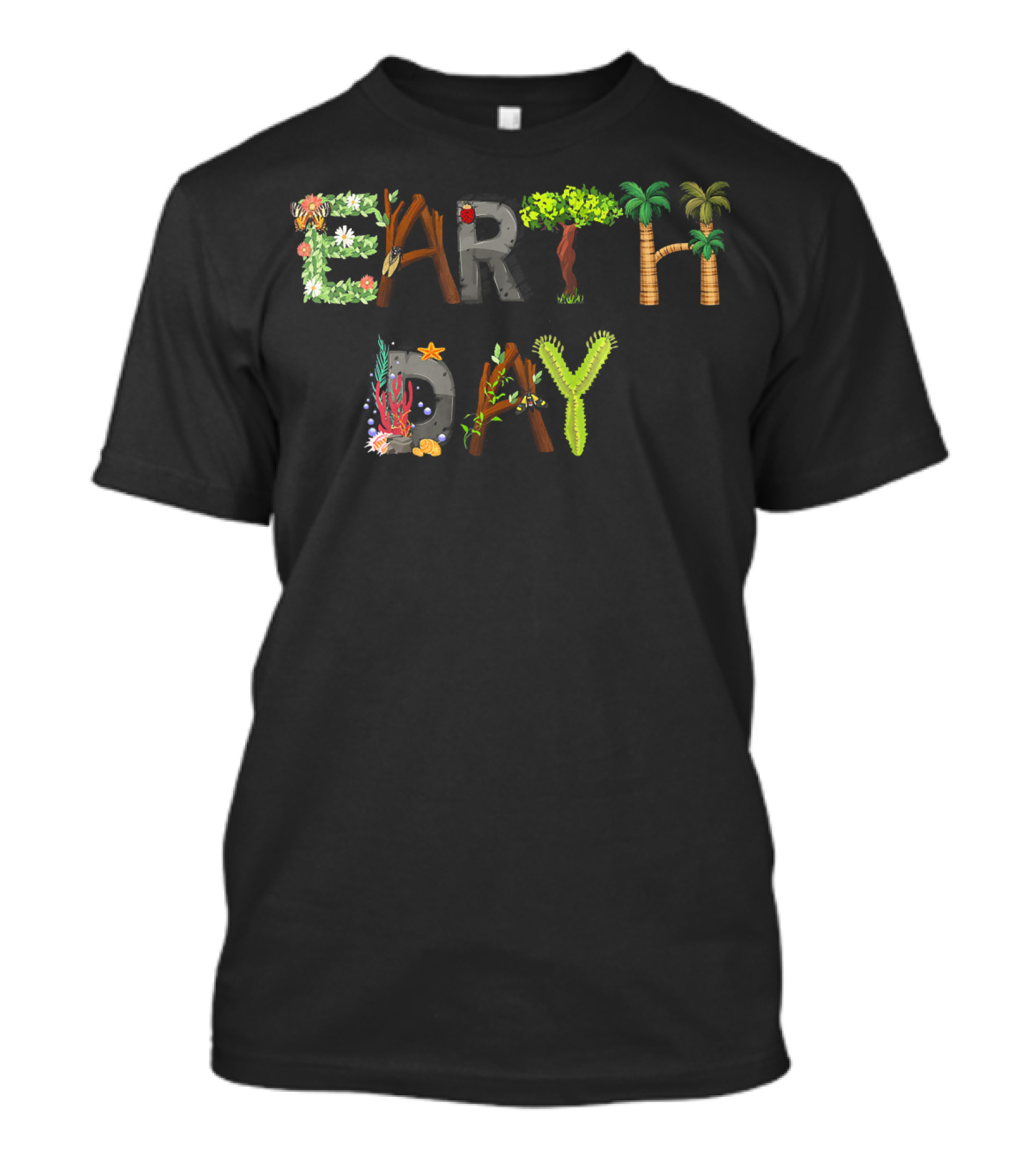 Earth Day Kids Women Nature Elements Eco T-Shirt