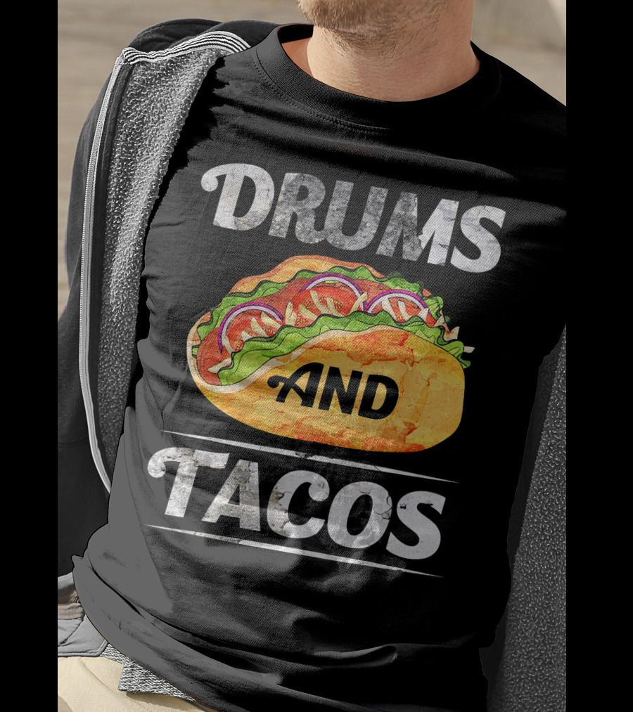 Drums And Tacos Cinco De Mayo Music T-Shirt