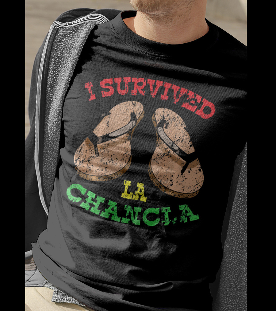 I Survived La Chancla Mexico Cinco Sandals T-Shirt
