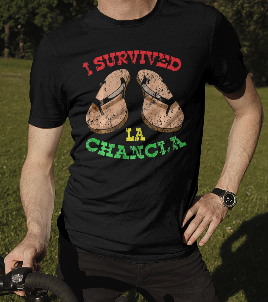 I Survived La Chancla Mexico Cinco Sandals T-Shirt