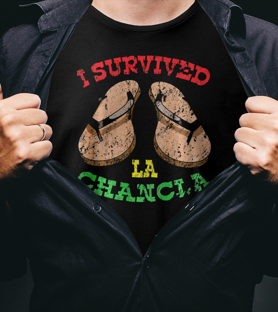 I Survived La Chancla Mexico Cinco Sandals T-Shirt