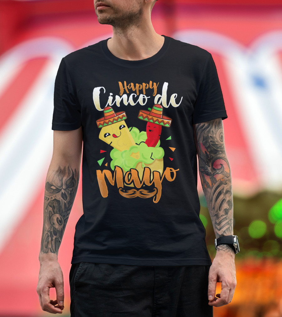 Happy Cinco De Mayo Nacho Guacamole Cinco de Mayo T-Shirt