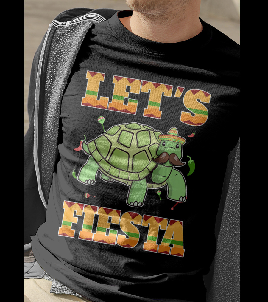 Let's Fiesta Turtle Cinco De Mayo Mexican T-Shirt