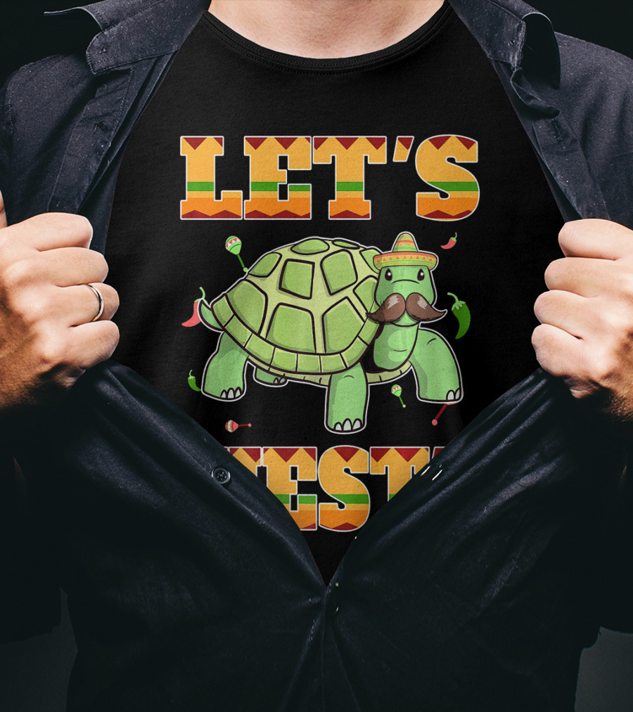 Let's Fiesta Turtle Cinco De Mayo Mexican T-Shirt