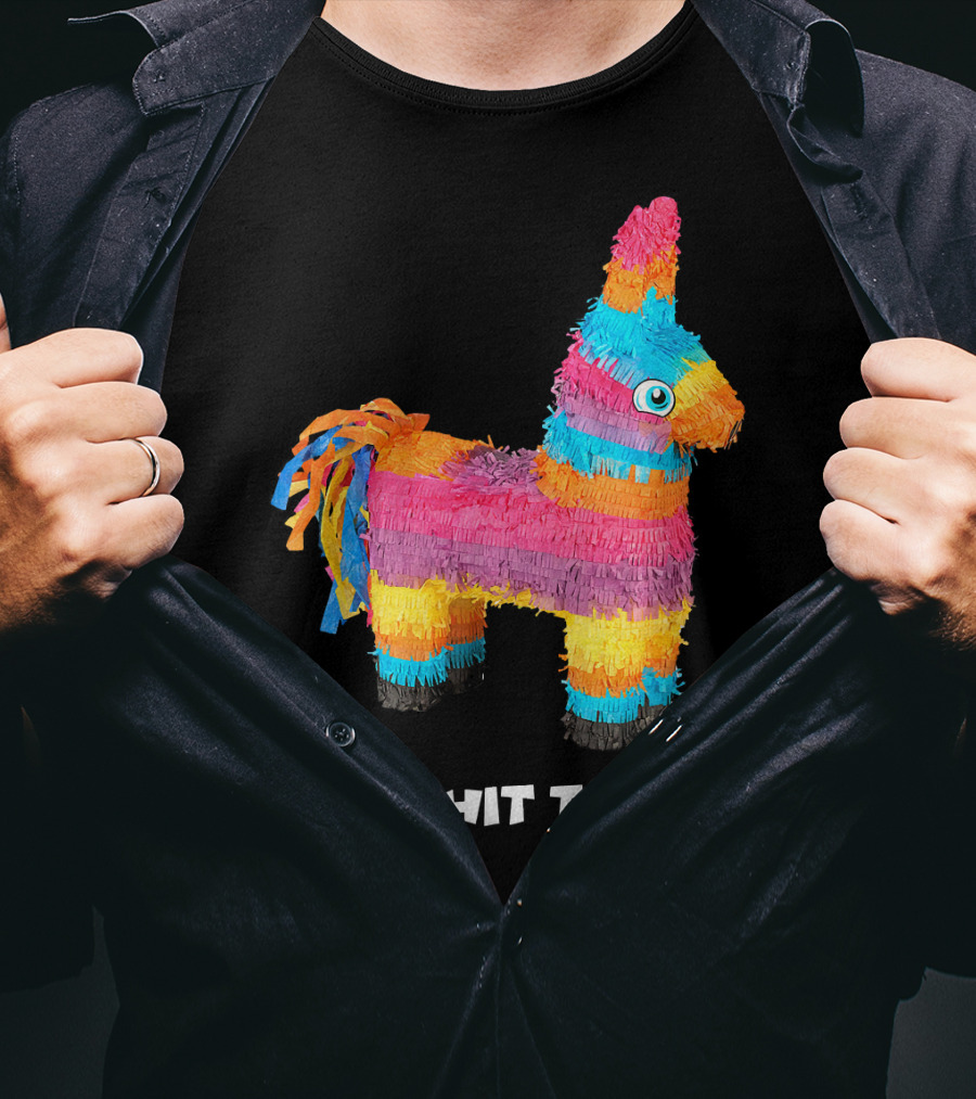 I'd Hit That Colorful Donkey Piñata Mexican Cinco De Mayo T-Shirt