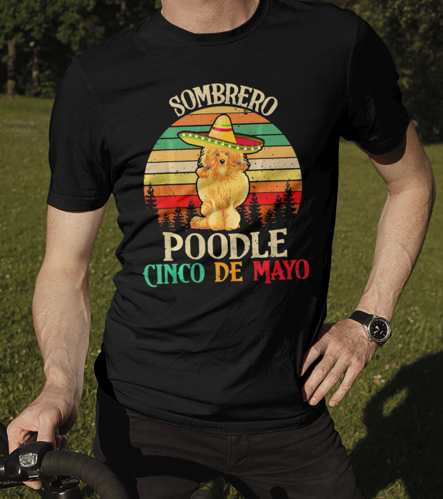 Sombrero Poodle Cinco De Mayo Vintage T-Shirt
