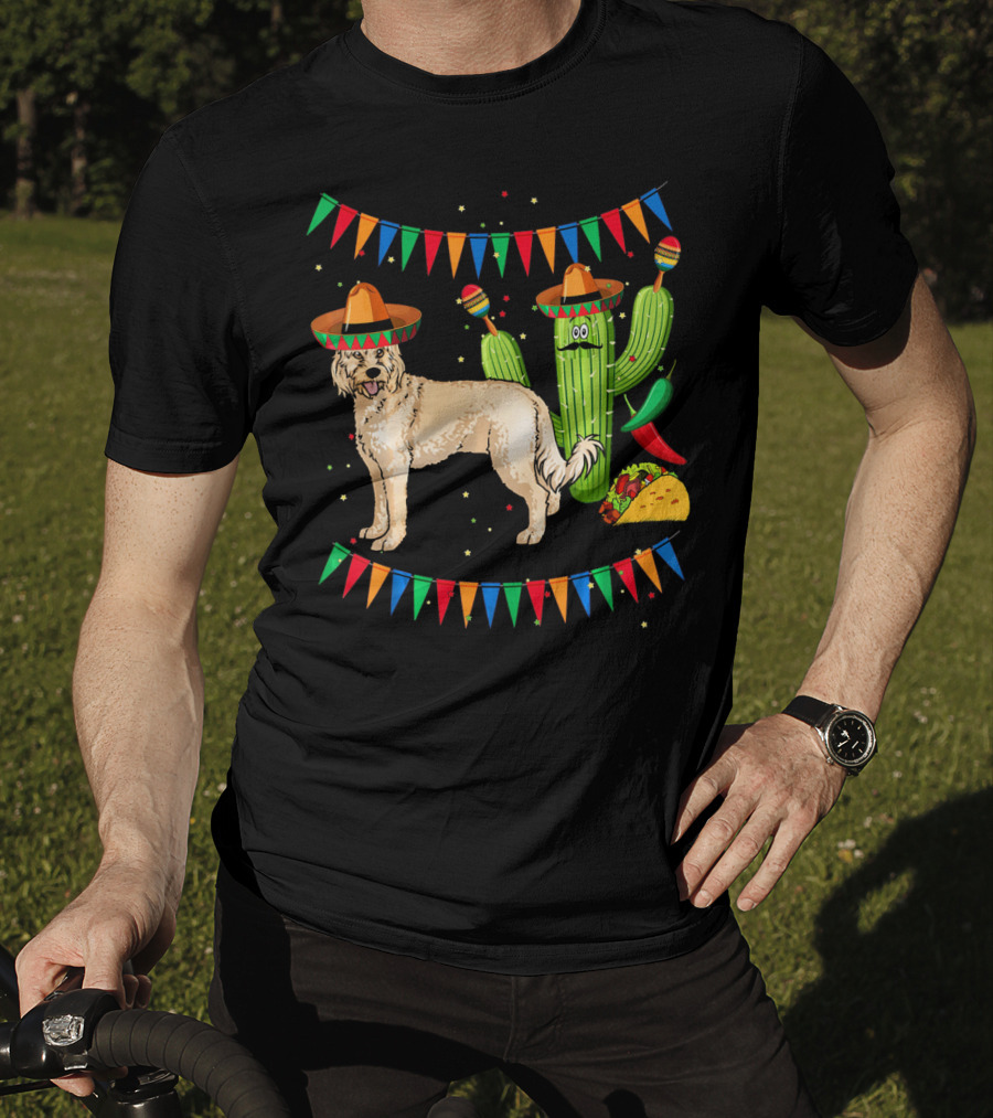 Sombrero Cockapoo Dog Mexico Cinco De Mayo Fiesta Cactus Taco Party T-Shirt