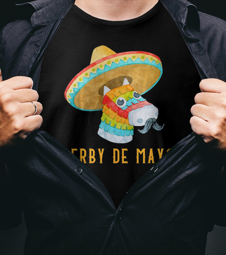 Derby De Mayo Kentucky Horse Race Piñata Sombrero T-Shirt