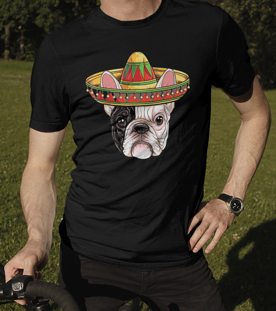Cinco De Mayo French Bulldog Sombrero T-Shirt