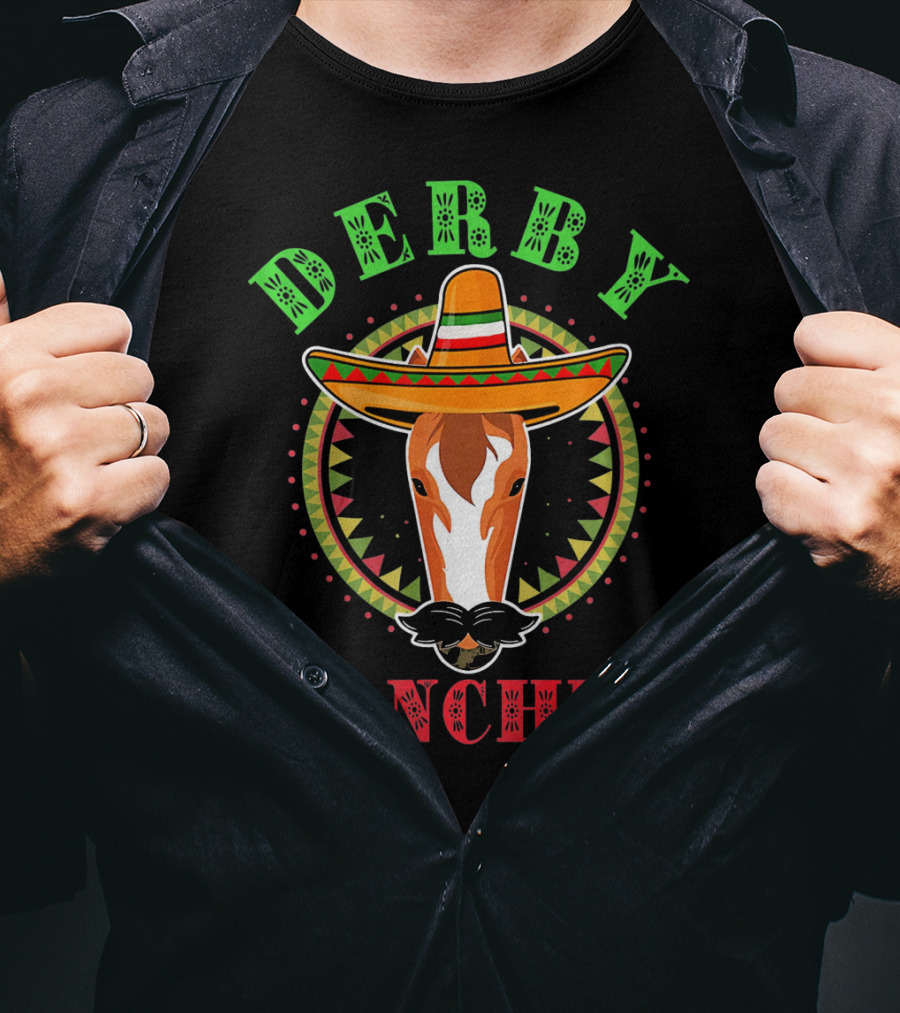 Derby Sanchez Sombrero Cinco De Mayo Horse T-Shirt