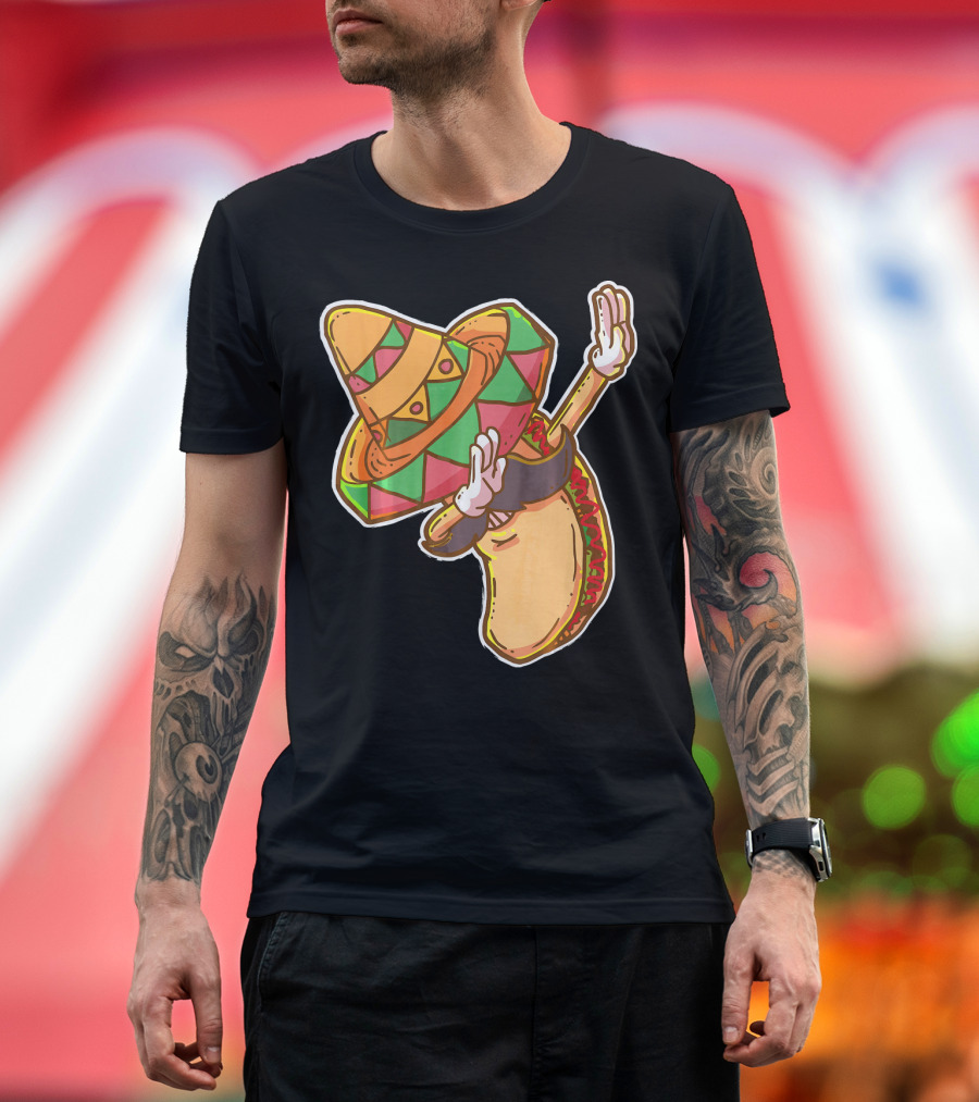 Cinco De Mayo Sombrero Taco Dabbing T-Shirt