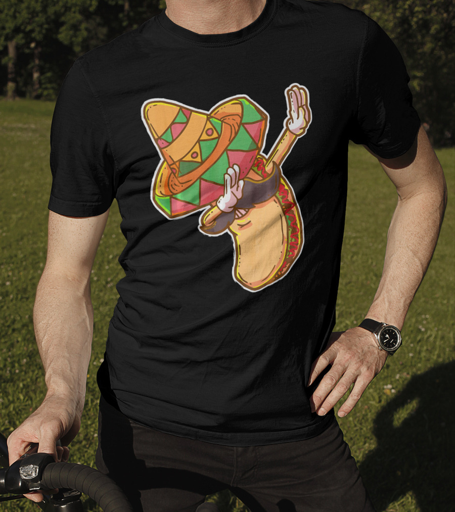 Cinco De Mayo Sombrero Taco Dabbing T-Shirt