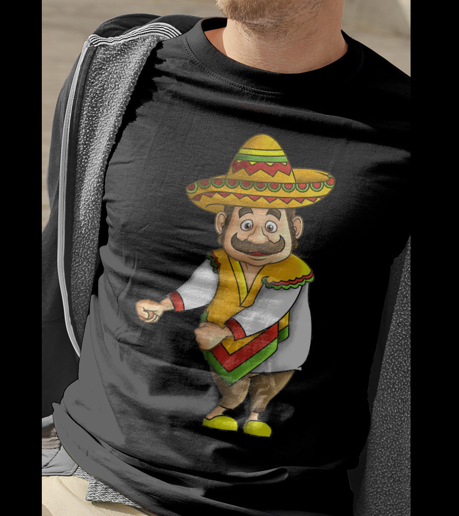 Flossing Mariachi Cute Cinco De Mayo Sombrero Dance Fiesta T-Shirt