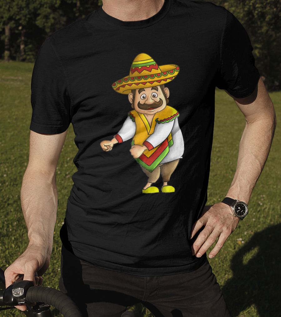 Flossing Mariachi Cute Cinco De Mayo Sombrero Dance Fiesta T-Shirt