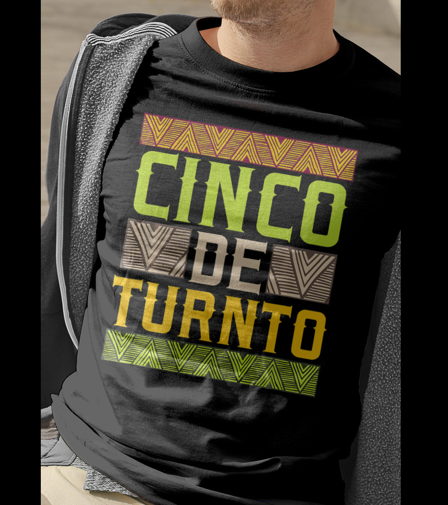 Cinco De Turnto Vibrant Geometric Cinco De Mayo T-Shirt