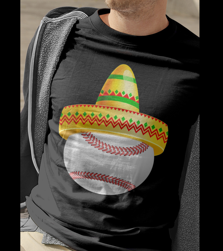 Cinco De Mayo Baseball Sombrero For Mama T-Shirt