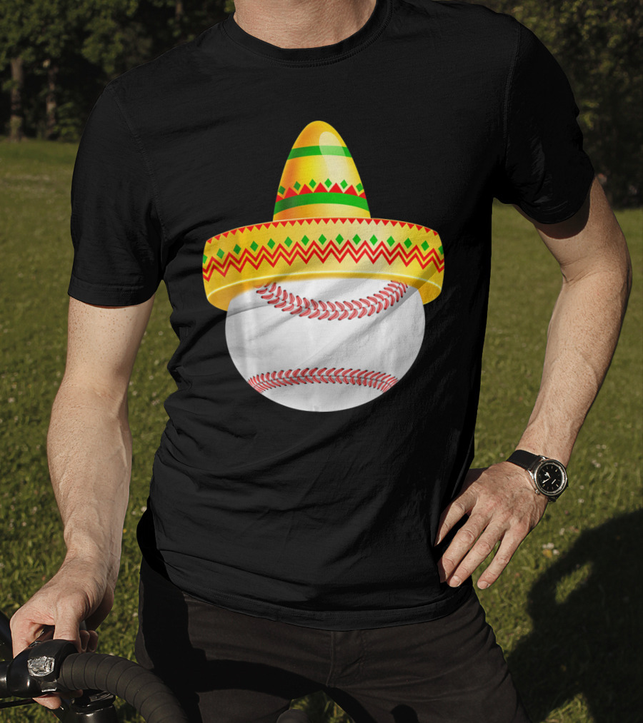 Cinco De Mayo Baseball Sombrero For Mama T-Shirt