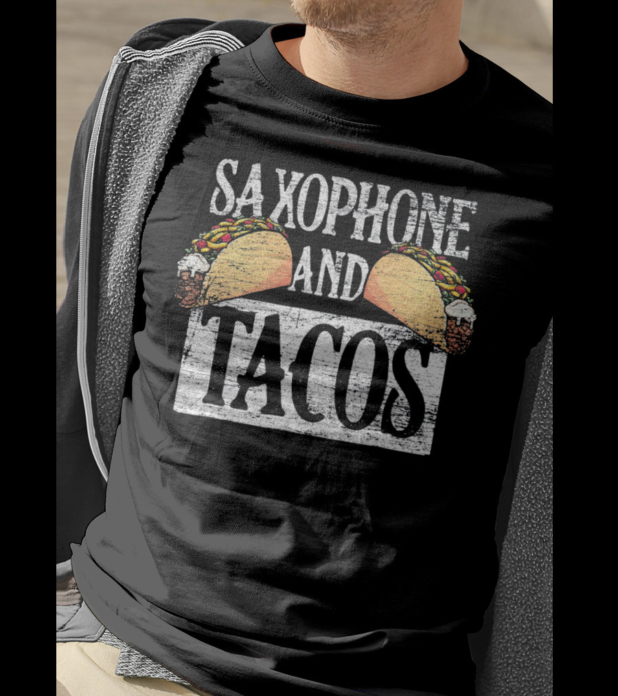 Saxophone And Tacos Cinco De Mayo T-Shirt