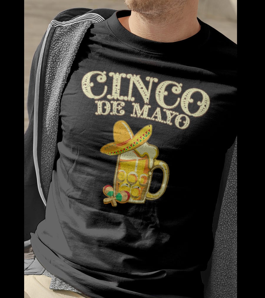Cinco De Mayo Sombrero Beer Festive T-Shirt