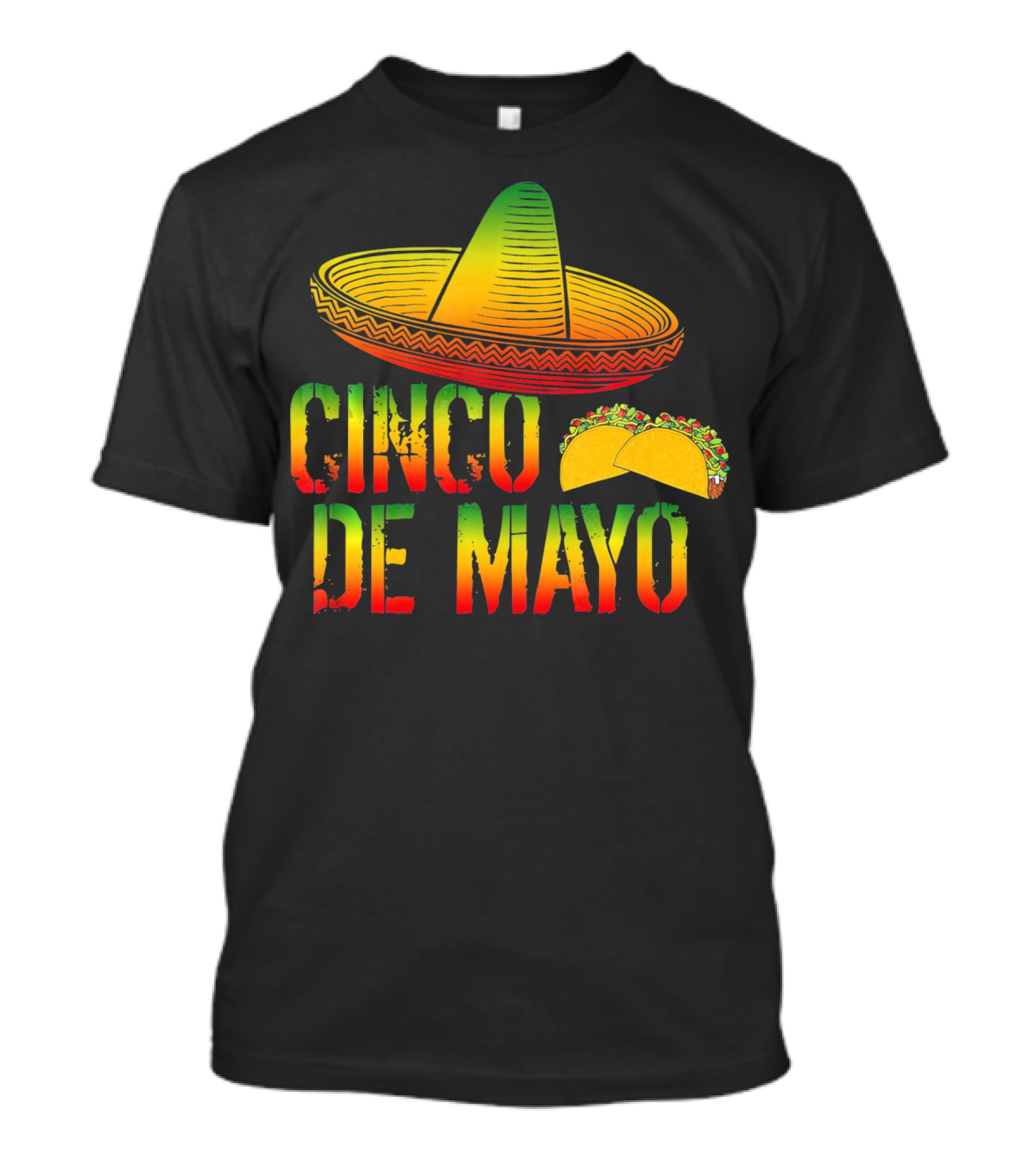 Cinco De Mayo Mexican Pride Sombrero Tacos T-Shirt