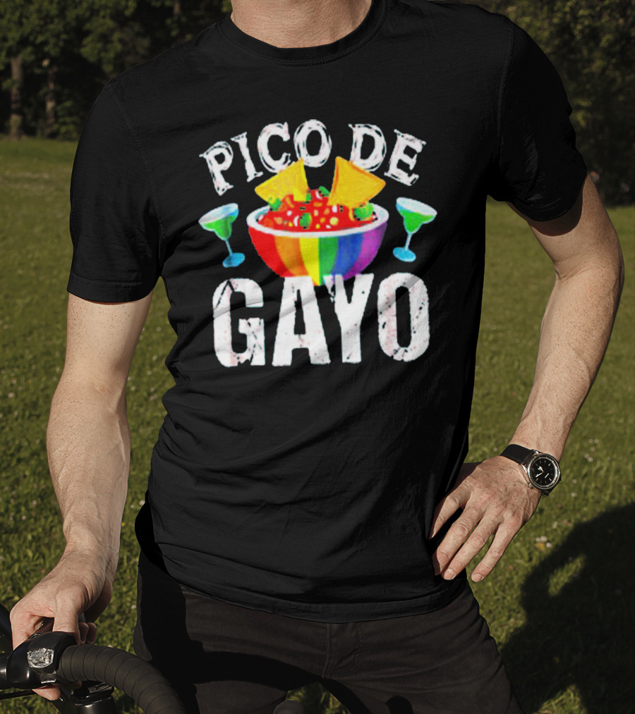 Pico De Gayo Rainbow Bowl With Margaritas T-Shirt