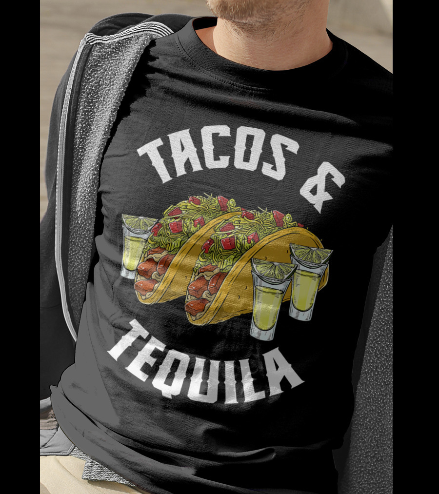 Tacos And Tequila With Lime Shots T-Shirt